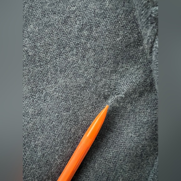 Tahari Hooded Cashmere Long Cardigan Sweater Coat Wrap Blue Womens M - Picture 17 of 17